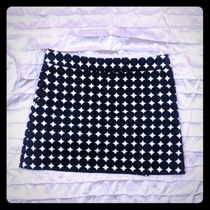 J. Crew mini skirt Dots Navy 4